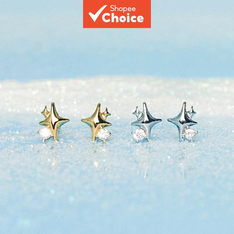 Niche Light Luxury Micro-set Zircon คลิปหู Retro Love Star รูปแบบอินเทรนด์ต่างหูทุกการแข่งขัน