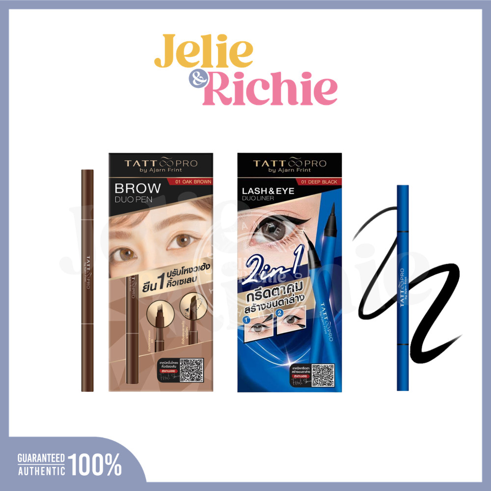Tattoopro EyeBrow/ Lash & EyeDuo Pen 01 แทททูโปร อายบราว /แลช & อาย ดูโอ้ เพน