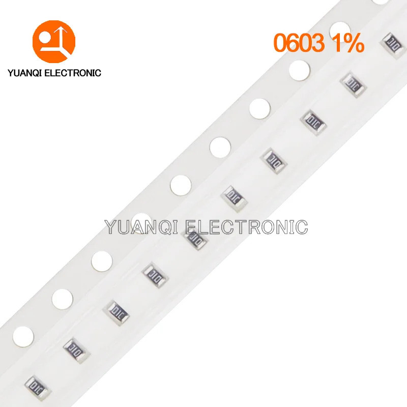 100pcs 0603 1% SMD ตัวต้านทาน 1/10W 107K 121K 143K 165K 221K 274K 287K 848K 412K 487K 576K 619K 787K