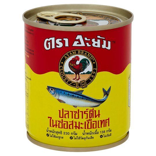 อะยัม ซาร์ดีนในซอสมะเขือเทศ ฝาดึง 230 ก AYAM SARDINES IN TOMATO SAUCE 230 G E/O