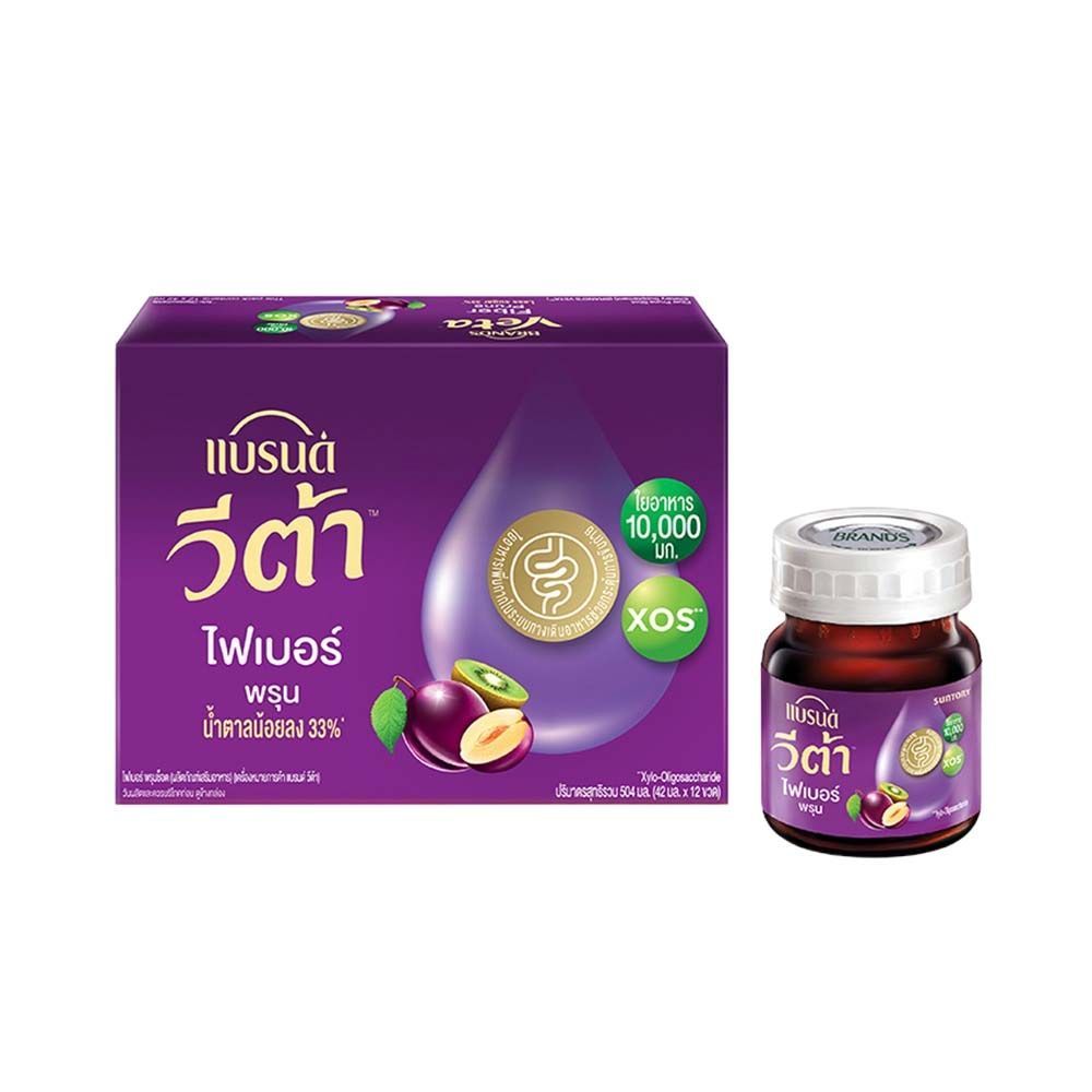 แบรนด์ วีต้า ไฟเบอร์ พรุน 42 มล. แพ็ค 12 BRANDS VETA FIBER PRUNE 42ML. PACK 12
