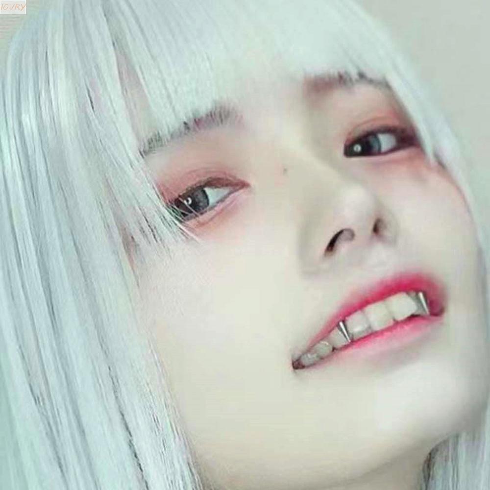 IVORY Goth Lips แหวนแฟชั่น BCR Septum ปลอม Septum Piering Body เครื่องประดับเจาะเครื่องประดับ