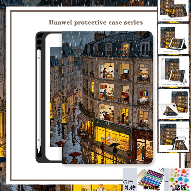 สําหรับ matepad Pad X8A X9 X8 X9A 11.5 2025 Tri-fold Clear Case พร้อมดินสอสําหรับ matepad Pad V6 V7 