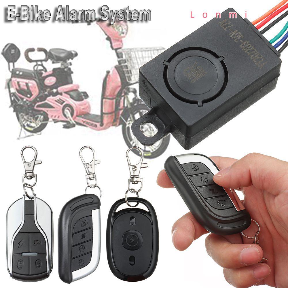 LONMI E-Bike Alarm System 36-72V Refitting Parts Replacement Motorcycle Scooter
