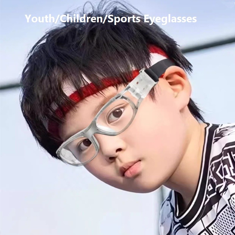 เยาวชนกีฬาสายตาสั้นแว่นตาเล่นฟุตบอลทุ่มเทเยาวชนป้องกันการล่มสลายแว่นตาเด็กบาสเกตบอลแว่นตา-50-75-100-125-150-175-200 ถึง-550-600