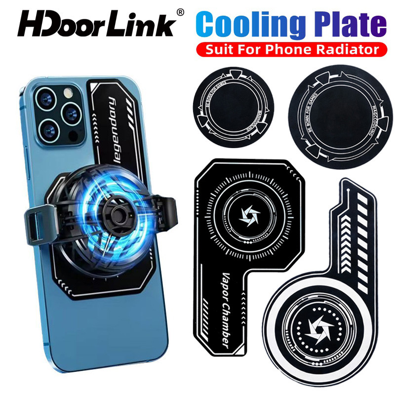 HdoorLink โทรศัพท์มือถือแผ่นเย็นหม้อน้ําเหล็กแม่เหล็ก Radiating สติกเกอร์ Expend Cooling Area สําหรับโทรศัพท์มือถือ