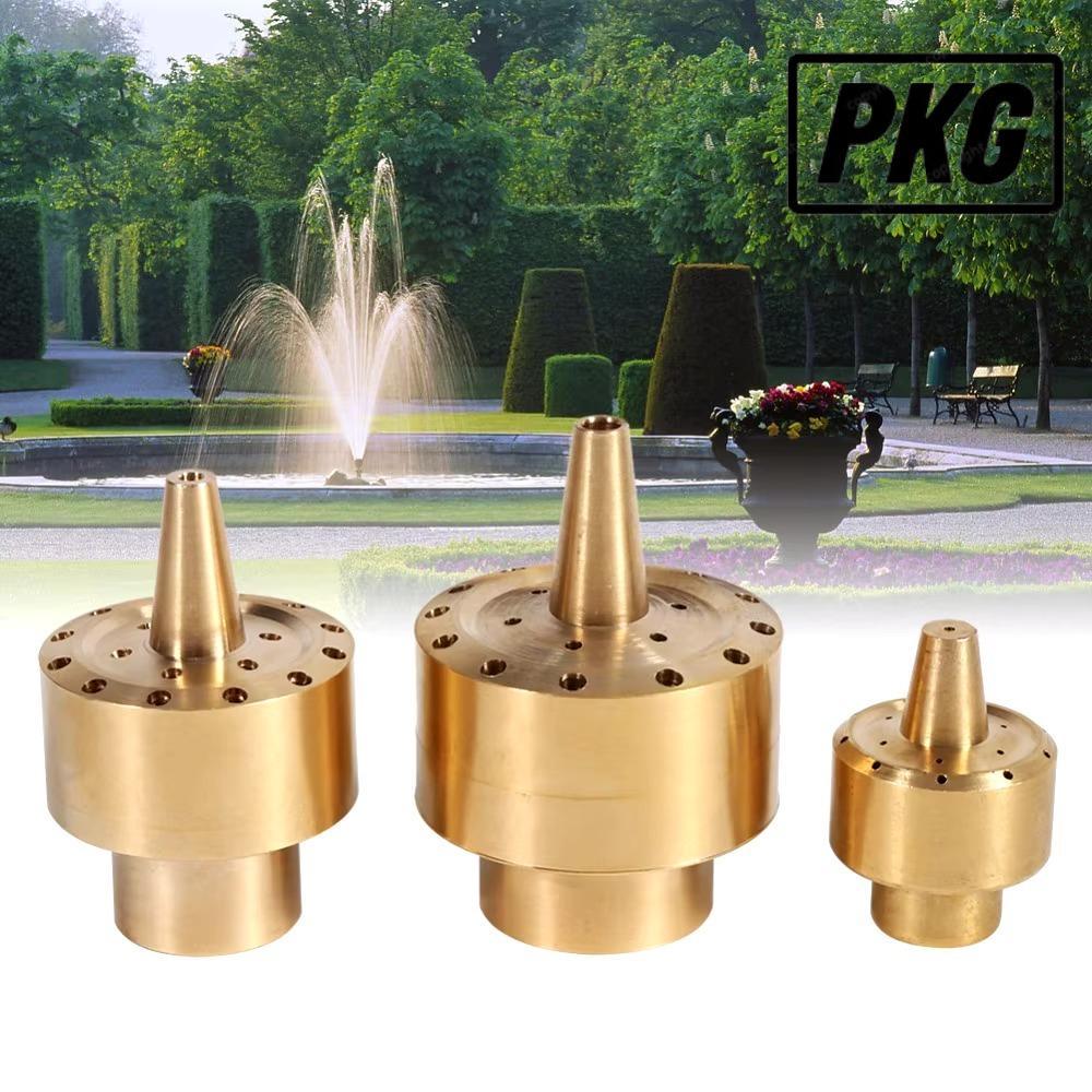 REPKG หัวฉีดคอลัมน์ดอกไม้สปริงเกลอร์, 1/2" 3/4" 1" ทนทานศูนย์ตรงสไตล์หัวฉีดน้ําพุ, สวนสวนบ่อทองเหลือ