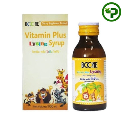 Boone Vitamin Plus Lysine Syrup 100 ml.วิตามิน พลัส ไลซีนไซรัป