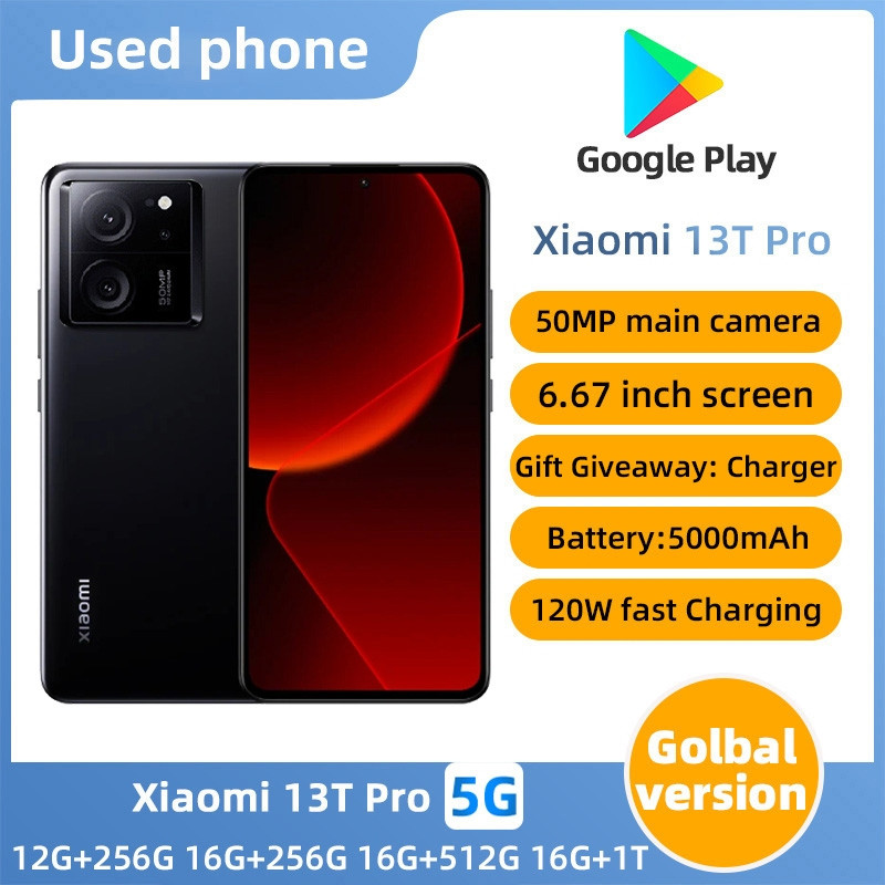 SmartPhone Xiaomi 13t pro 5G การรับประกันโทรศัพท์มือสอง Murah