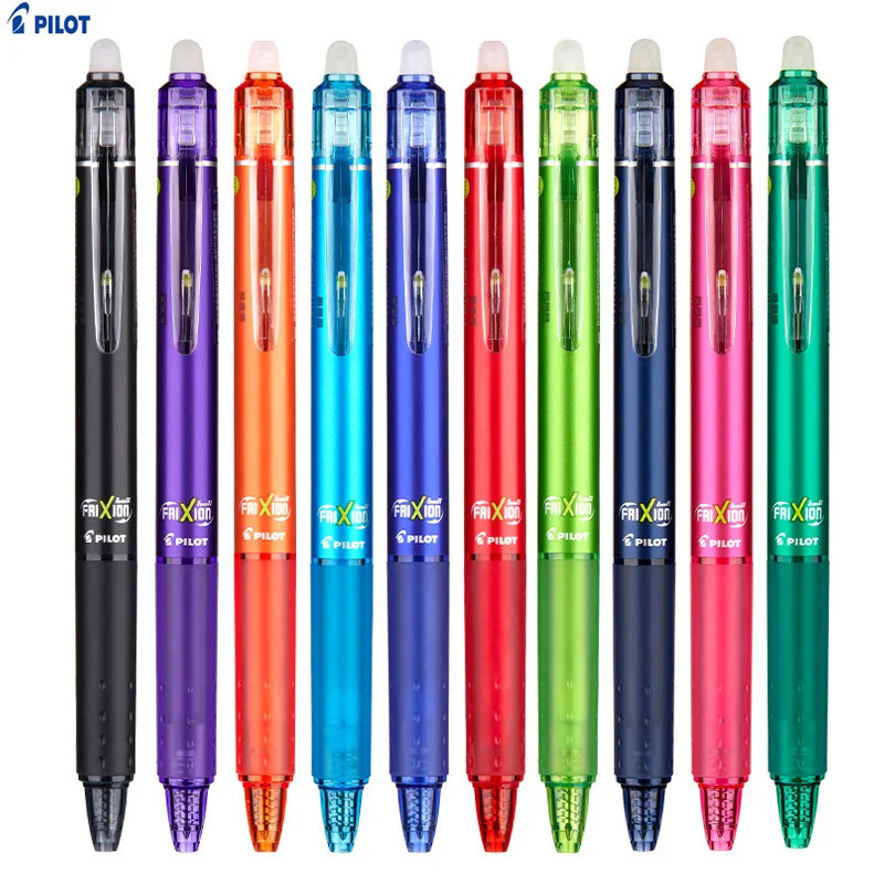 Retractable Erasable Gel Ink Pens 0.5mm Fine Point Smooth Writing Erase Clean Ballpoint Pen - ผู้ช่ว