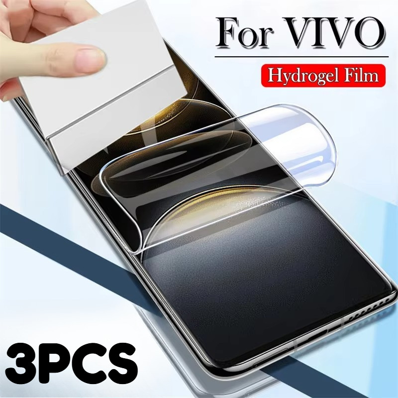 3 ชิ้น HD Anti Blue Light Soft ฟิล์มสําหรับ vivo T4x T4R T4 Ultra Pro Lite 5G Anti Spy ความเป็นส่วนต