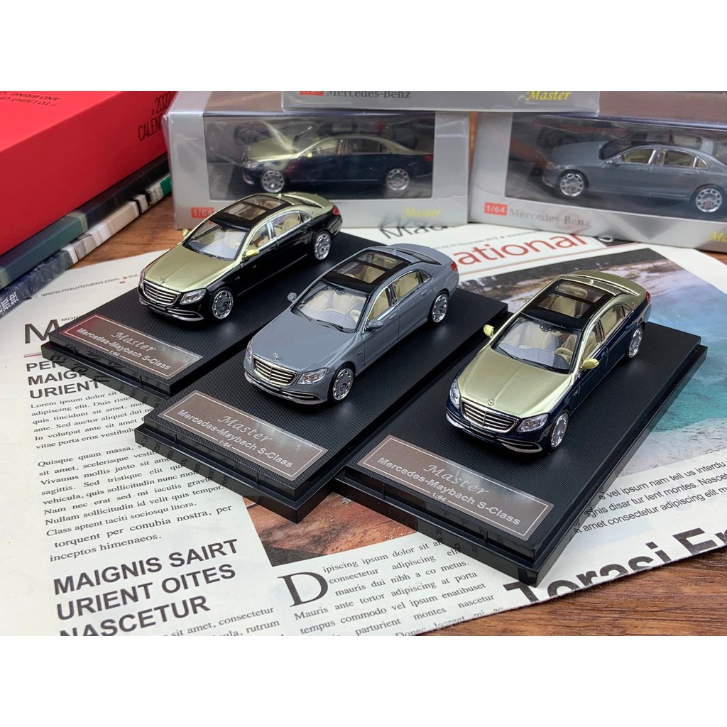 [มาใหม่เดือนพฤษภาคม] Master 1: 64 Mercedes-Benz S-Class Maybach S650 Car Maybach โมเดลรถจําลองโลหะผส
