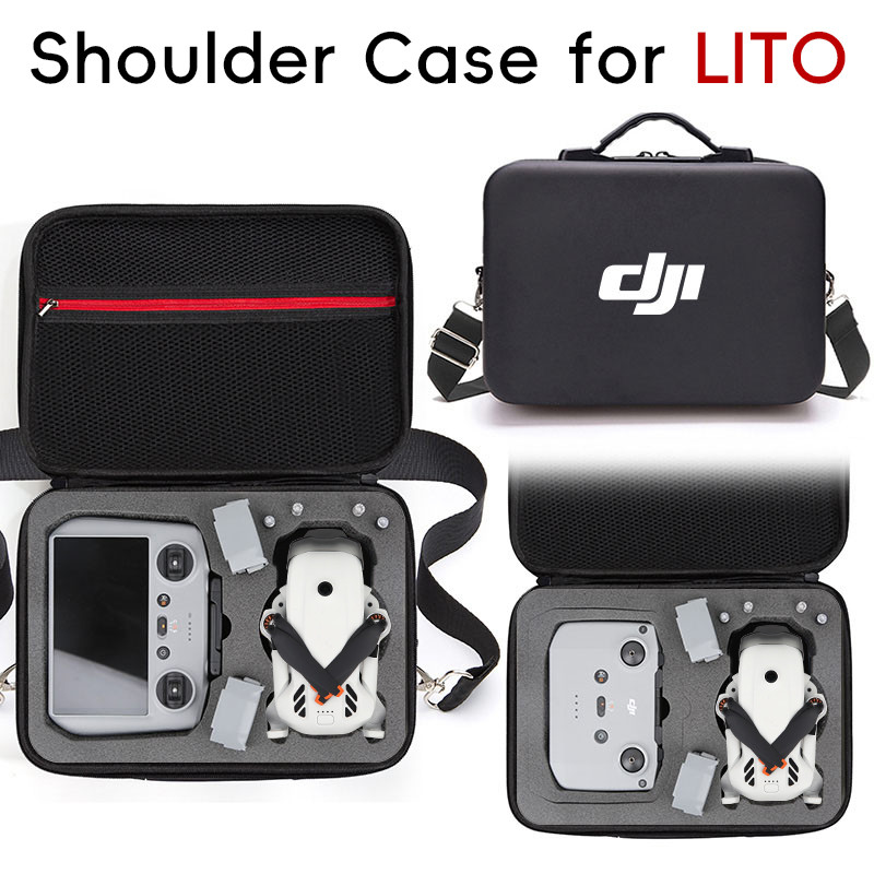 สําหรับ DJI LITO 1/X1 กระเป๋าแบบพกพา Fly ทั้งหมดรอบชุด RC 2/RC-N3 รีโมทคอนโทรลไหล่ Crossbody กระเป๋าถือ Lito1 Drone อุปกรณ์เสริม
