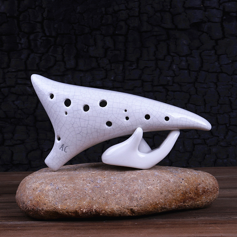 [พร้อมสต็อกขายร้อน] การค้าต่างประเทศ Ocarina 12-Hole Alto C Key AC เริ่มต้นประสิทธิภาพการสอนเครื่องด