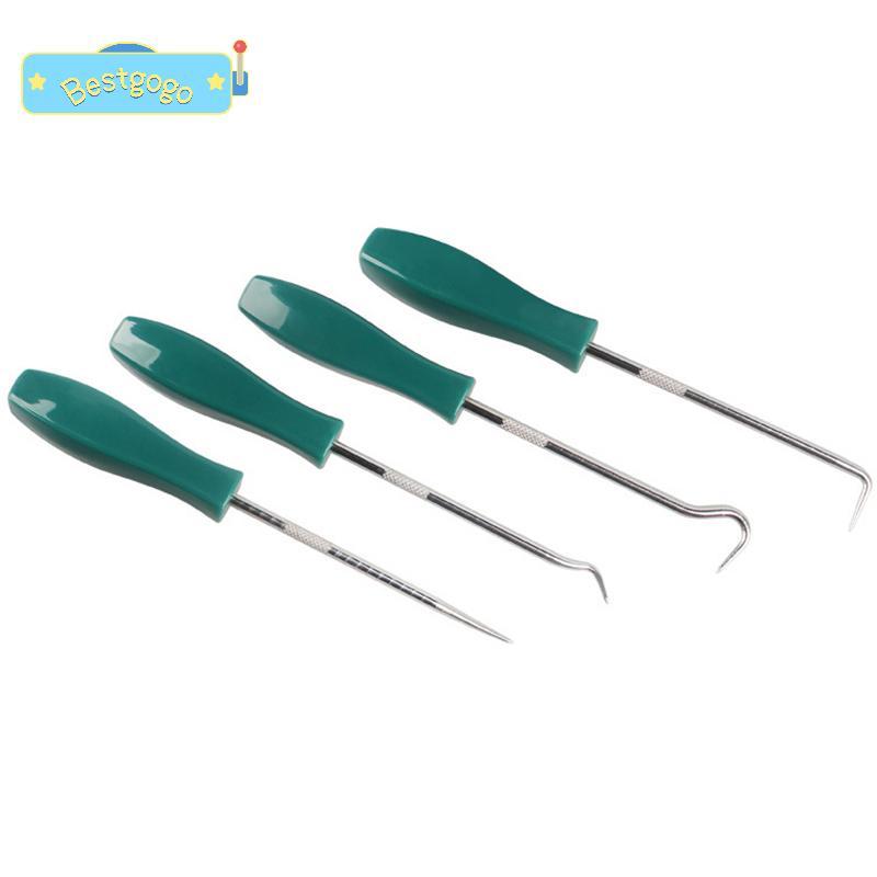 [Bestgogo-t] 4 ชิ้นรถออโต้ซีลน้ํามันไขควงชุด O-Ring ซีลปะเก็นดึง Remover Pi Hooks ซ่อมรถยนต์เครื่องมือถอดชิ้นส่วน