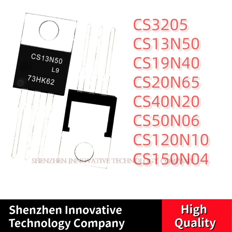 5PCS CS3205 CS13N50 CS19N40 CS20N65 CS40N20 CS50N06 CS120N10 CS150N04 TO-220 Field Effect ทรานซิสเตอ