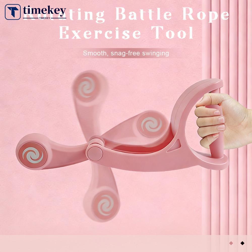 TIMEKEY 1 คู่หมุน Battle เชือก Multi-functional Home Fitness เครื่องมือสําหรับแขนกระชับสัดส่วน Body 