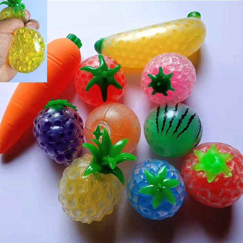 ผลไม้น่ารัก Squishy Squeeze Ball ขนาดใหญ่นุ่มความเครียดบรรเทา Fidget ของเล่นเด็ก Vent Decompression ของเล่น