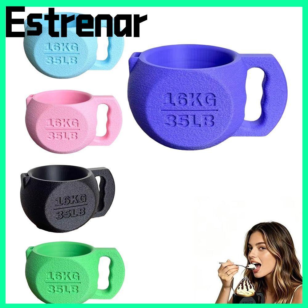 ESTRENAR Kettlebell ที่วางไพน์ไอศกรีม, ถ้วยที่วางไพน์ไอศกรีมกันลื่น 16KG, พิมพ์ฉนวนกันความร้อนเย็นป้