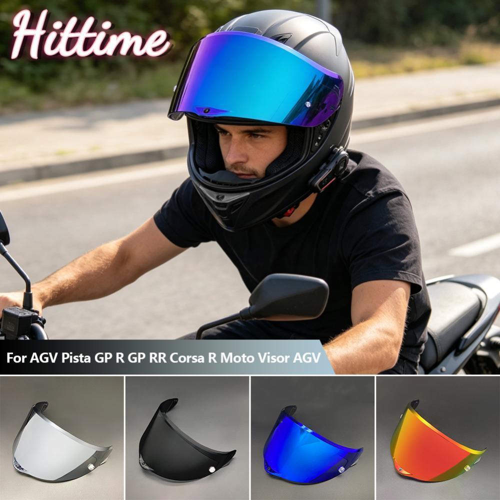 HITTIME หมวกกันน็อครถจักรยานยนต์ Visor เลนส์โล่แว่นตาหมวกกันน็อค Visors ชุบป้องกันรังสียูวีสําหรับ A