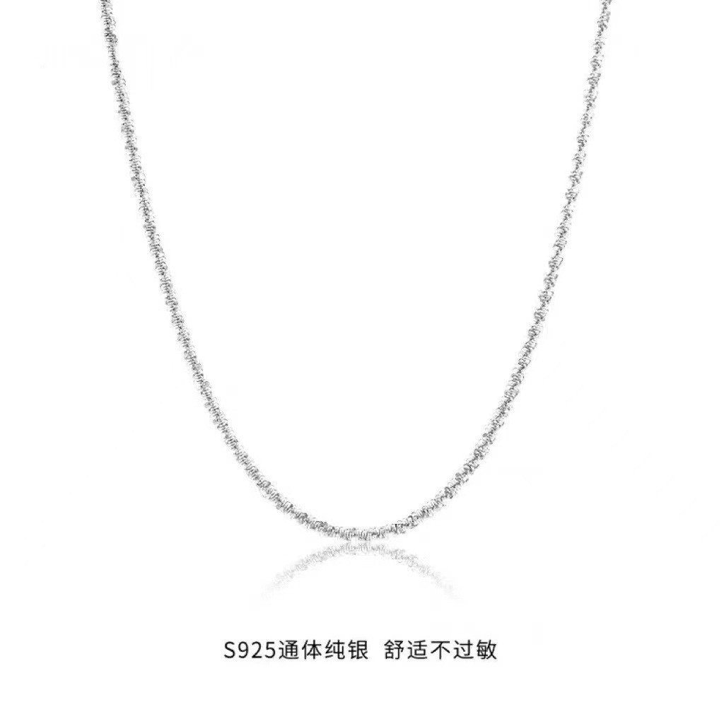 คอ Niche ขายส่ง s925 Luxury Pure สร้อยคอ Clavicle จี้เงิน High-End Gypsophila หรูหราหญิงแขวน OPD9