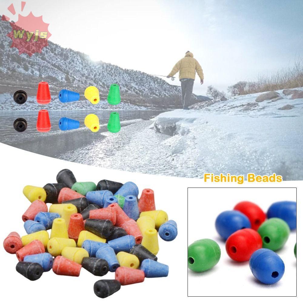 WYJS ถั่วป้องกันการชนกัน,เหยื่อลอยตะขอลอย Stopper Line Bean, Hot Soft/Hard ปลาคาร์พเหยื่อตกปลาลูกปัด