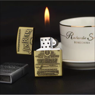 lighter XYLON ไฟแช็คซิปโป้ ไฟแช็คน้ำมัน ลายJack ทรงวินเทจ โบราณ3มิติ แถมน้ำมัน5ml