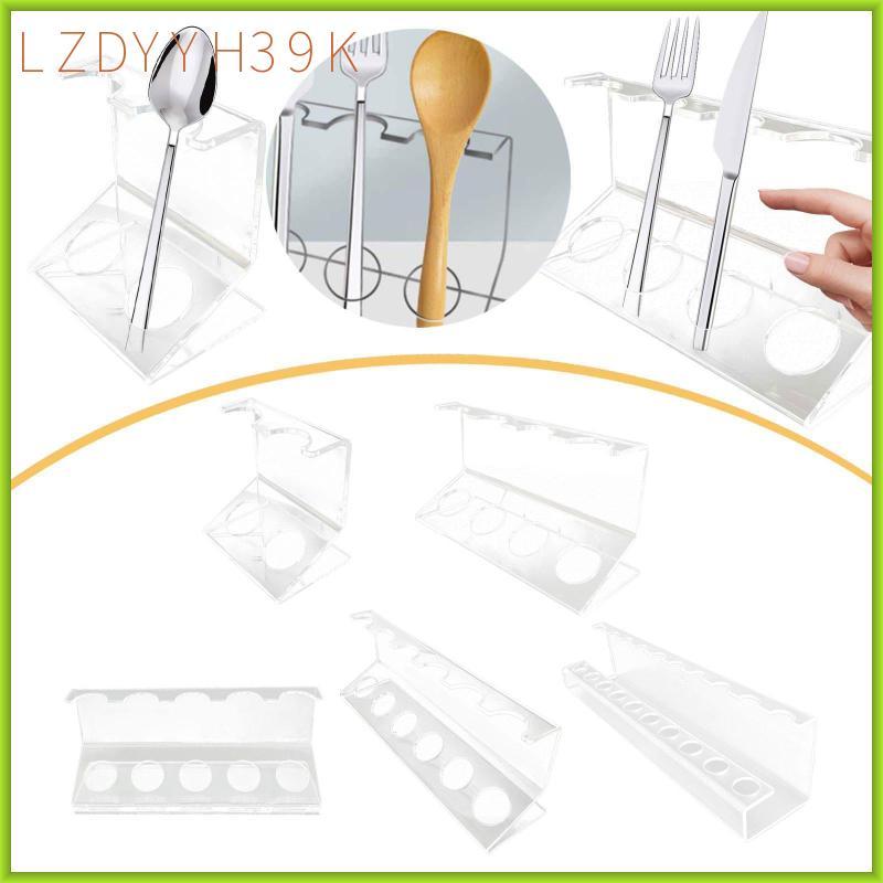 [lzdyyh39k] ที่ใส่ช้อนส้อมโปร่งใสอะคริลิค Flatware Stand ที่เก็บภาชนะอเนกประสงค์สําหรับห้องครัวบ้านร