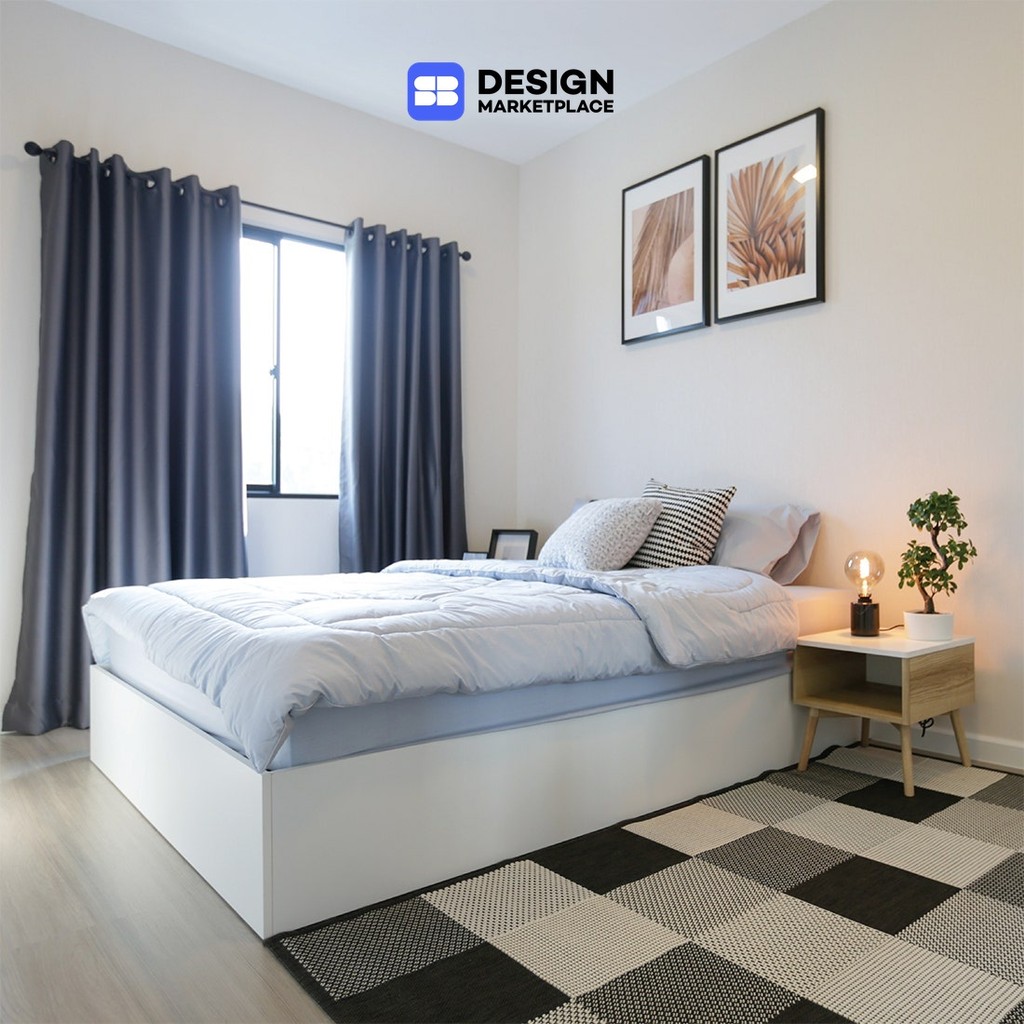 SB Design Square เตียง 3.5 ฟุต KC-PLAY รุ่น BEDIS สีขาว (110x203x30 ซม.) แบรนด์ KONCEPT FURNITURE
