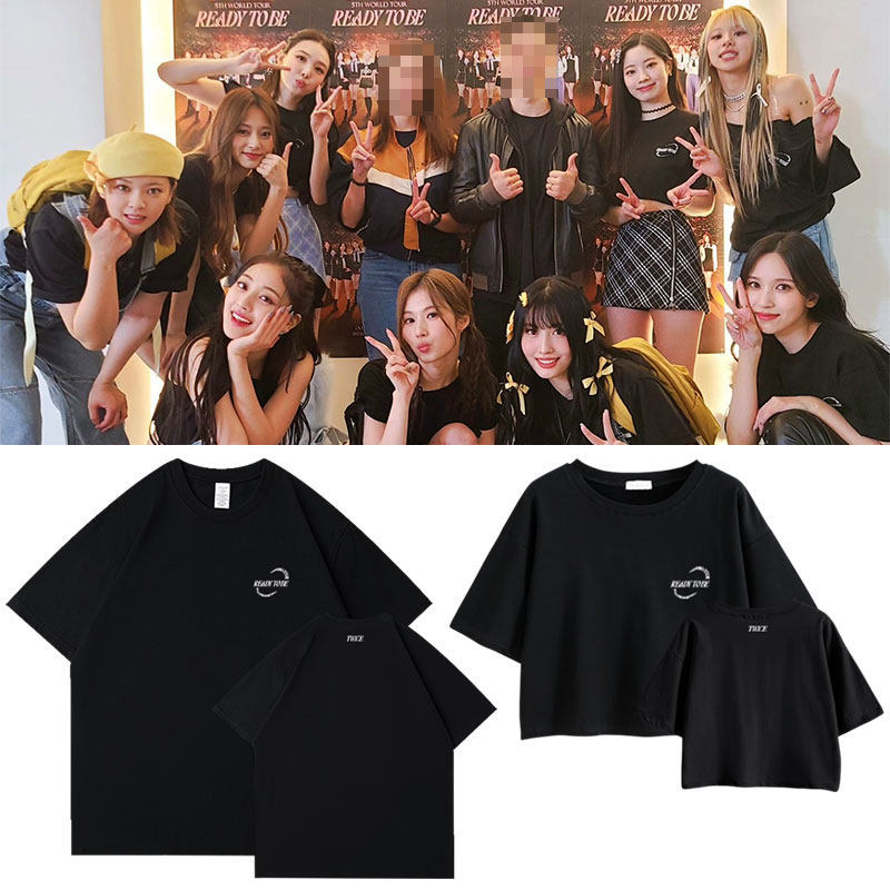 คงที่ readytobe เสื้อยืดคอนเสิร์ต t เสื้อแขนสั้นของลินก็เช่นเดียวกัน twice ซุนโส่ว จิ่ง หยู นา หยู Z