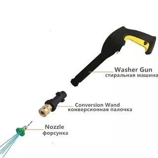[Snowth] เครื่องซักผ้าความดัน Adaptor To 1/4 " Qui Release Connector หัวฉีดสําหรับเครื่องซักผ้ารถยนต์รดน้ํา Qui Connect Adapter [zkm]