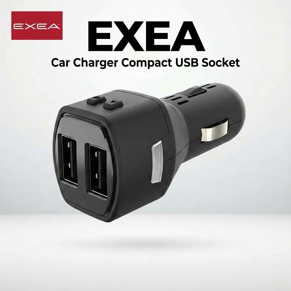 Hoshikou Sangyo EXEA Car Charger Compact USB Socket EM-177 Black