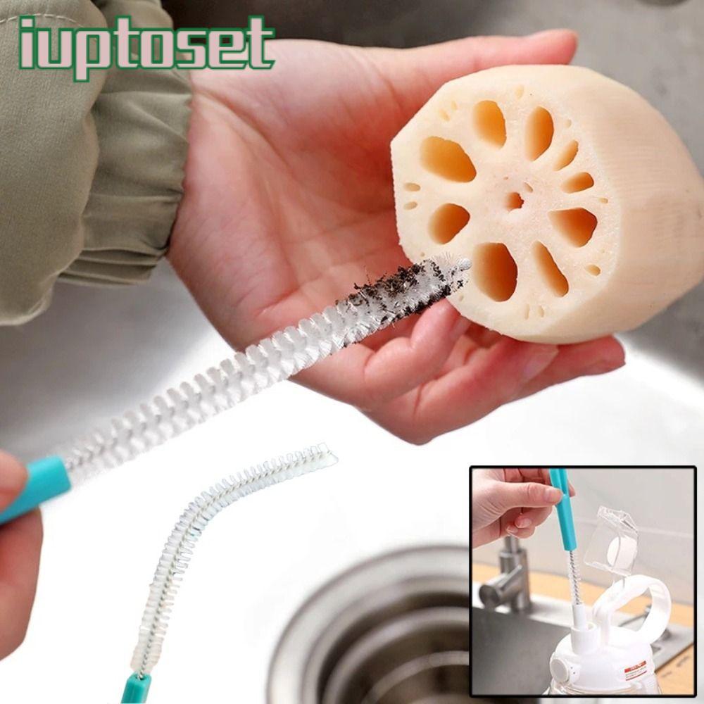 ไออัพโทเซต แปรงทําความสะอาดฟาง, แปรงทําความสะอาดขวดฟางแบบพกพามัลติฟังก์ชั่น, ผมนุ่มลึก 360 องศาแปรงขัด