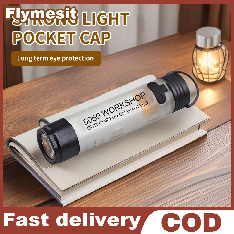 Flymesit Mini LED Light ความสว่างสูง ใช้คลิปกุญแจ สำหรับวิ่งตอนกลางคืนและขี่จักรยาน Outdoor