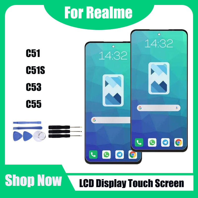 สําหรับRealme C51 C51S C53 C55 จอแสดงผลLCD Touch Screen Replacement