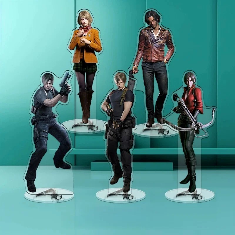 Standee Resident Evil 4 Remake Leon S โมเดลไมก้าตกแต่ง Kennedy Ashley Graham Luis Serra Ada Wong อุป