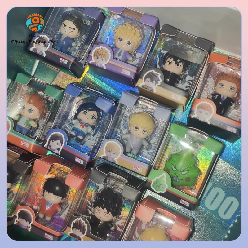 ยี่ห้อใหม่ของแท้ Mob Psycho 100 Mystery Box Mob Psycho 100 คอลเลกชันรุ่นแฟชั่นของเล่นของขวัญ JdToys 