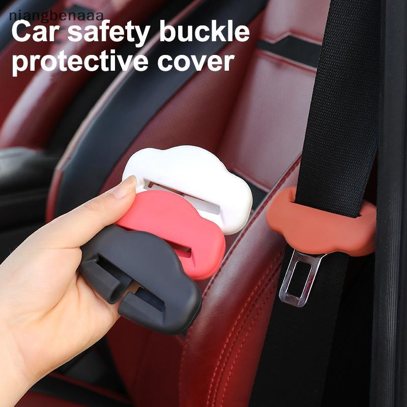 (niangbenaaa) 2 ชิ้น Anti-Scratch ยางรถที่นั่ง Bule Protector คลิปฝาครอบป้องกัน Universal เข็มขัดนิรภัย Bule สําหรับ SUV ซีดานใหม่