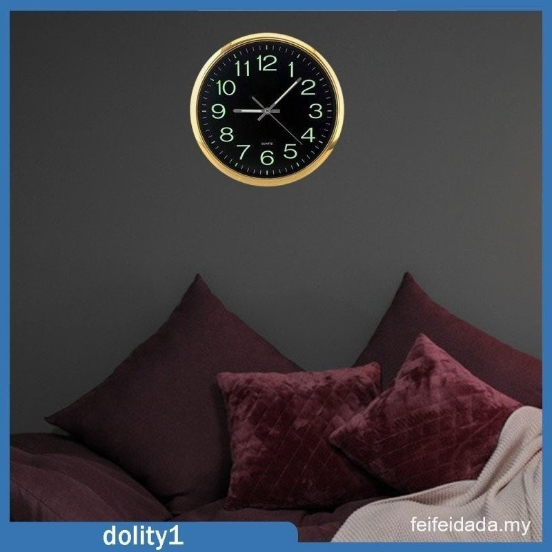 [นาฬิกาแขวนเรืองแสงพร้อมนาฬิกาไฟกลางคืนเรืองแสงใน Dark Hotel Cafe IVLM XP1K] EN1B ESNI KY9U