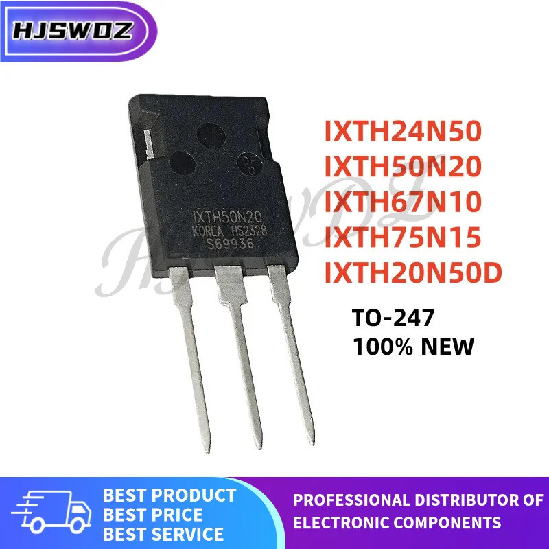 5/PCS ยี่ห้อใหม่ IXTH24N50 IXTH50N20 IXTH67N10 IXTH75N15 IXTH20N50D TO-247 ทรานซิสเตอร์ mos ชิป ic H