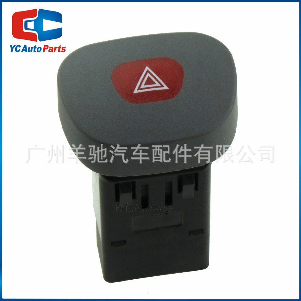 7700421820สวิตช์ไฟเตือนฉุกเฉินรถยนต์ 8 Pins เหมาะสําหรับ Renault Clio II Meganna I Clas โรงงานพร้อมส