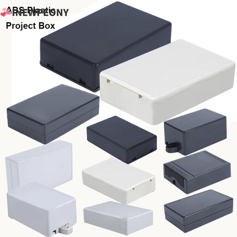 INEWPEONY Storage, ABS พลาสติกสีขาวสีดําโครงการกล่อง, 10 รูปแบบเครื่องมือที่อยู่อาศัยกันน้ําอุปกรณ์อิเล็กทรอนิกส์