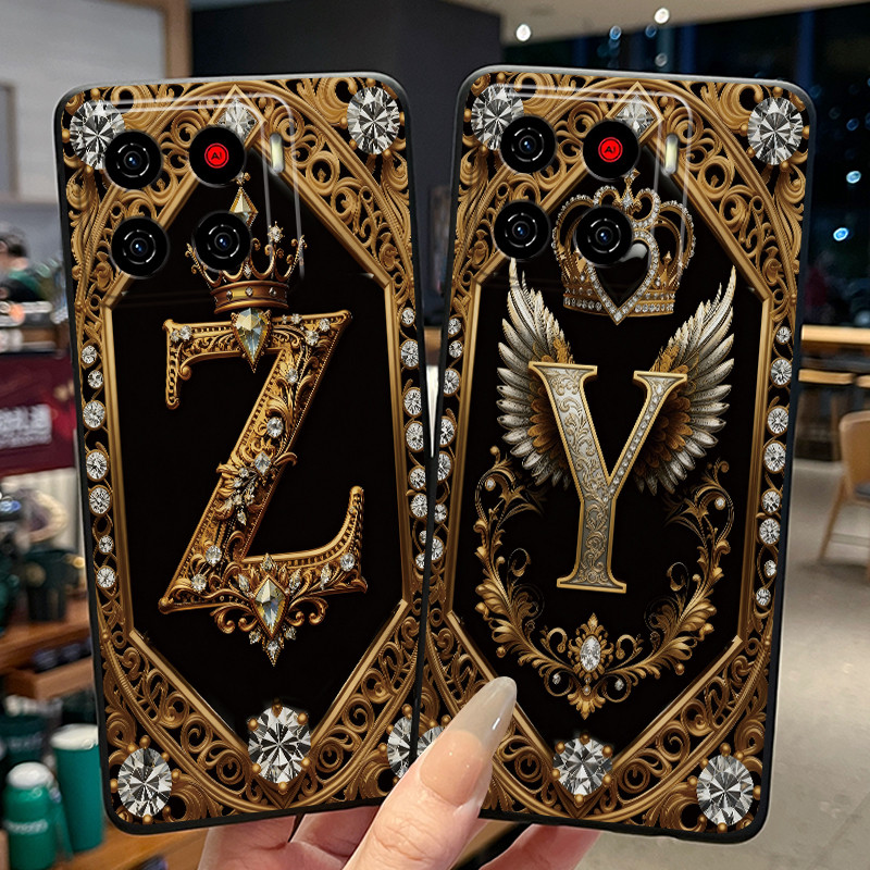 เคสโทรศัพท์สําหรับ ZTE Blade A56 (Z2473) Nubia A56/Blade A56 PRO ซิลิโคนนุ่มสีดําปกหลังตัวอักษรเริ่ม