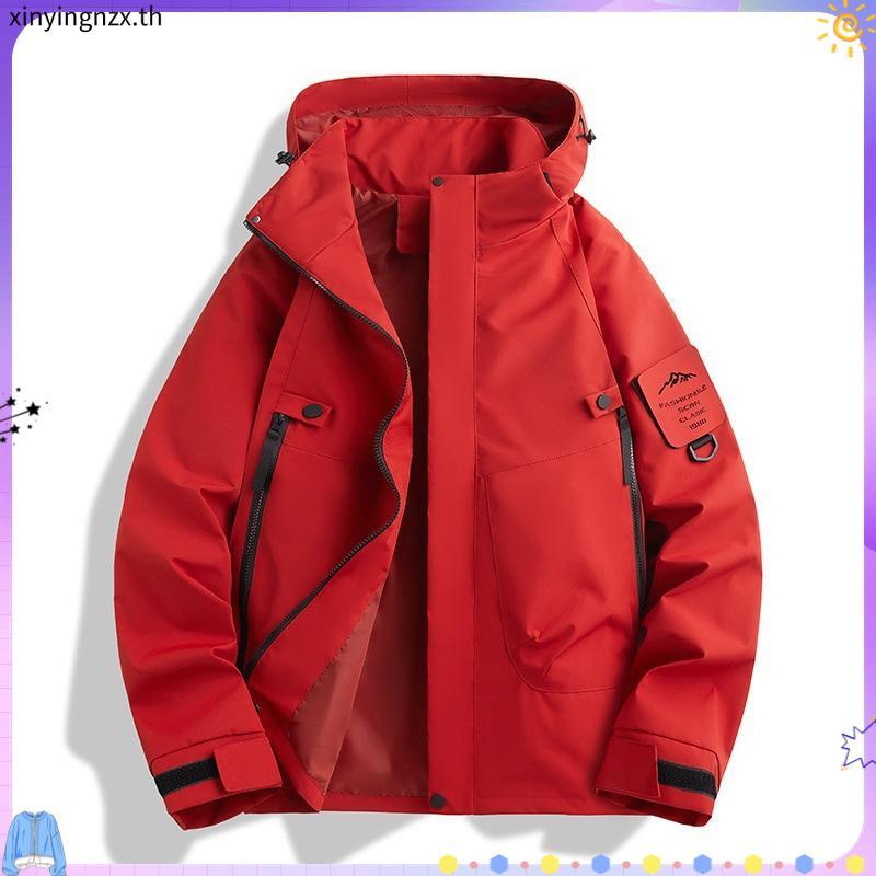 MNO.9 Hooded Jacket 2518 แจ็คเก็ตผ้าร่ม มีฮู้ด กันลม กันแดด เนื้อผ้า2ชั้น มีกระเป๋าหน้า ซิปซ่อน