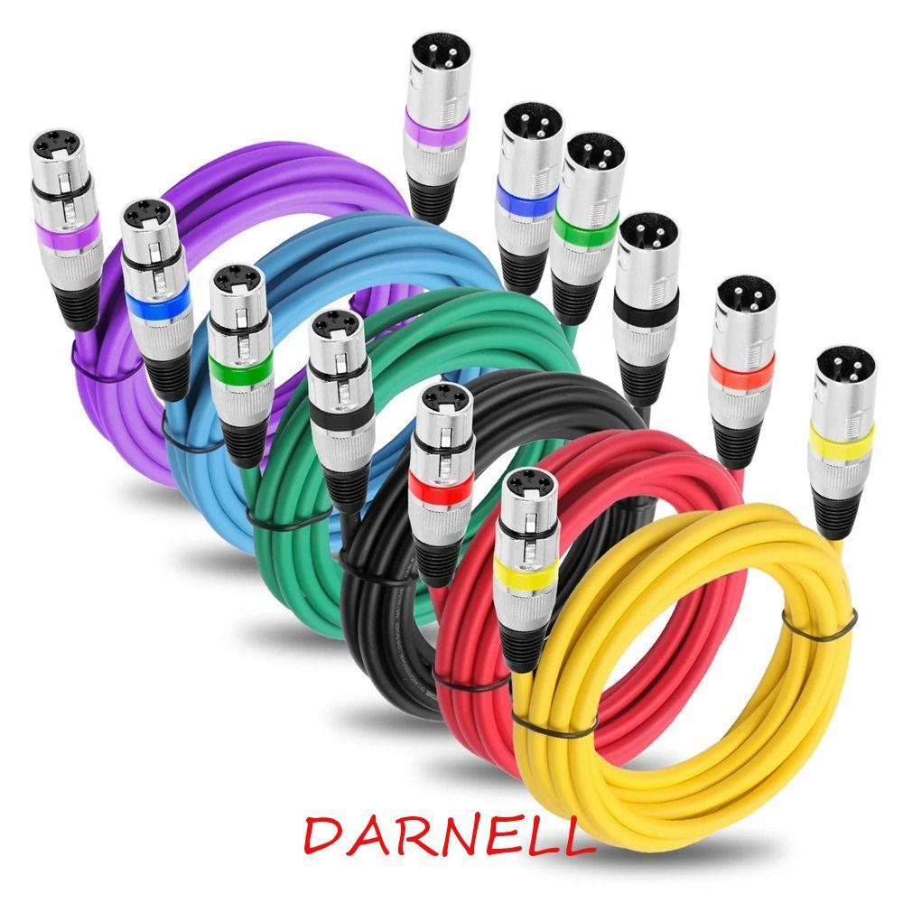 ดาร์เนล XLR สายชายกับหญิง0.3เมตร1เมตร1.8เมตรสัญญาณเสียงสายโล่ไมโครโฟนเครื่องขยายเสียงไมโครโฟนอุปกรณ์สายสัญญาณเสียง