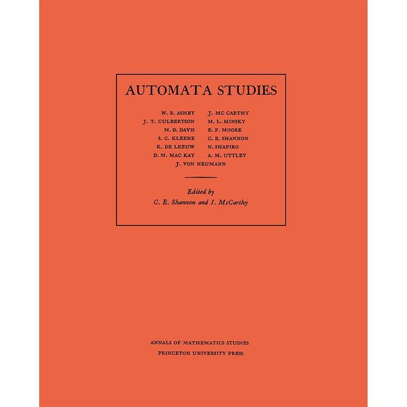 ผู้ก่อตั้งข้อมูล ทฤษฎี Claude Shannon ภาษาอังกฤษต้นฉบับ Automata Studies Claude Shannon หนังสือ