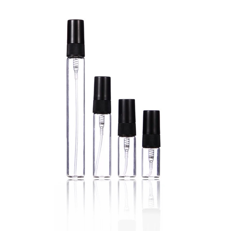 แถมฟรี ไม่ขาย ขวดแก้ว สำหรับบรรจุน้ำหอม แบ่งขาย คละฝาดำ ฝาใส ( 1 ชิ้น )