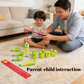 GeeToy เกมตกปลาต่อสู้และจับปลา เกมตกปลาบนโต๊ะแสนสนุก ของเล่นเสริมการเรียนรู้แบบโต้ตอบสำหรับเด็ก