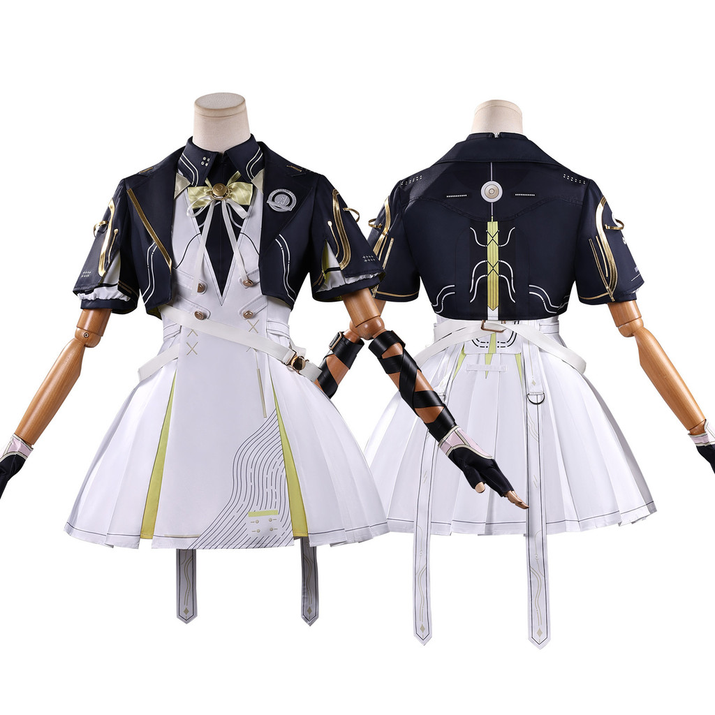 Wuthering Waves Wanderer cosplay costume, Wanderer male school uniform, cosplay game anime character