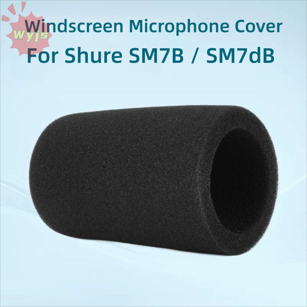 WYJS 1pcs Mic ฝาครอบกระจก, Flocked ฟองน้ําโฟมเปลี่ยนไมโครโฟน, Professional Windproof Pop Filter สําห
